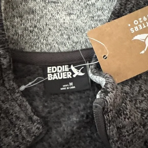 Eddie Bauer Men's Mr Radiator Vest Fleece Lined Outdoor Black-Black Heater SizeM - Picture 4 of 6